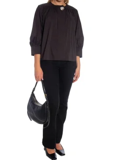 DAY SHIRT REESE CLEAN COTTON STRETCH ESPRESSO