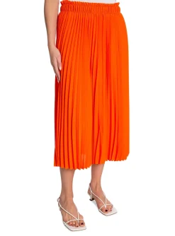 DAY SKIRT MIA SOLID PLISSÉ FLAME