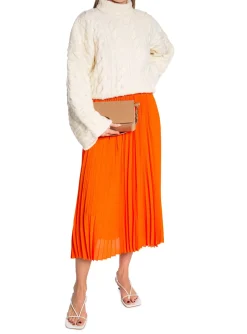 DAY SKIRT MIA SOLID PLISSÉ FLAME