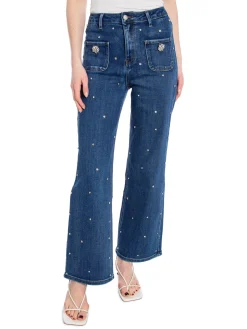DENIM LIFE JEANS DIAMOND BUTTONS WIRE LEGF3782