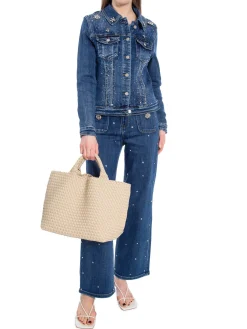 DENIM LIFE JEANS DIAMOND BUTTONS WIRE LEGF3782