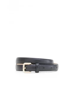 FILIPPA K BELT SMALL BUCKLE BLACK/GOLD