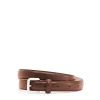 FILIPPA K BELT SMALL BUCKLE BROWN/SILVER