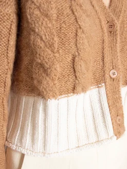 FILIPPA K CARDIGAN MOHAIR CAMEL