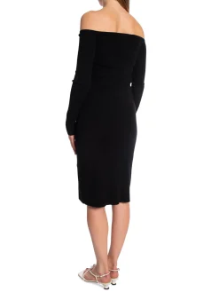 FILIPPA K DRESS OFF SHOULDER KNIT BLACK