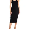 FILIPPA K DRESS RIB HALTER BLACK
