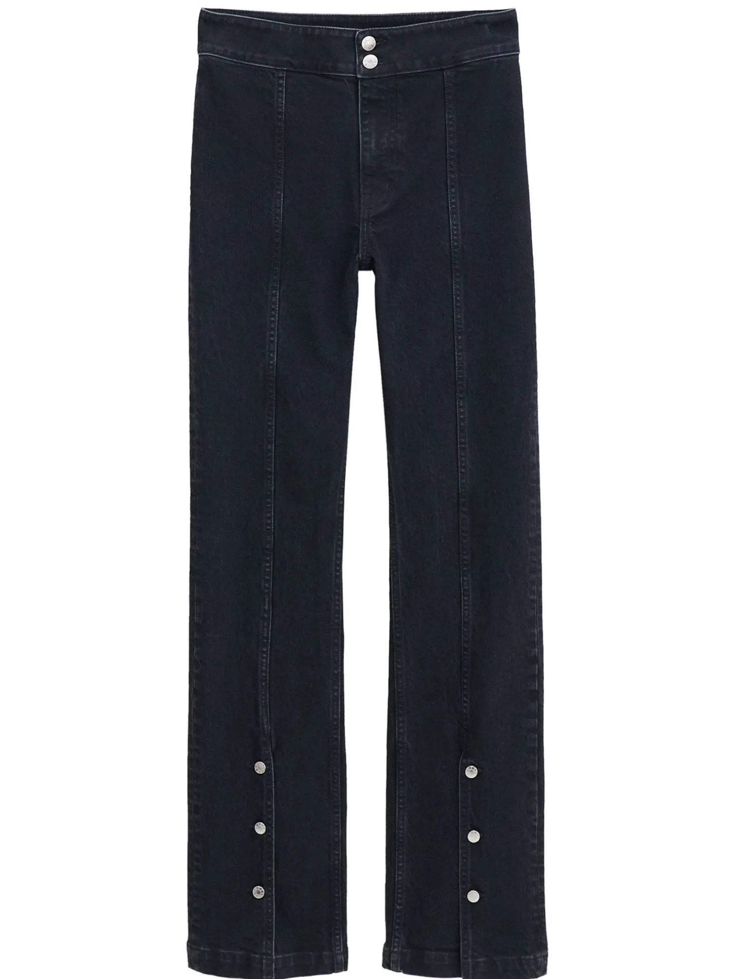 FILIPPA K JEANS 90'S STRETCH BUTTON FRONT WASHED BLACK