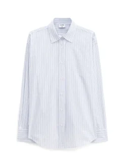 FILIPPA K SHIRT CLASSIC STRIPE ICE BLUE