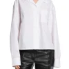 FILIPPA K SHIRT CROPPED POPLIN WHITE