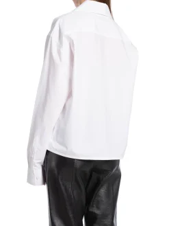 FILIPPA K SHIRT CROPPED POPLIN WHITE