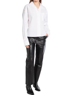FILIPPA K SHIRT CROPPED POPLIN WHITE