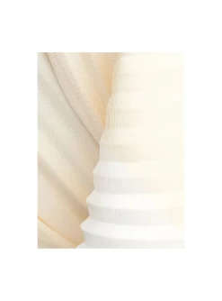 FILIPPA K SILK PLISSE SCARF CHALK