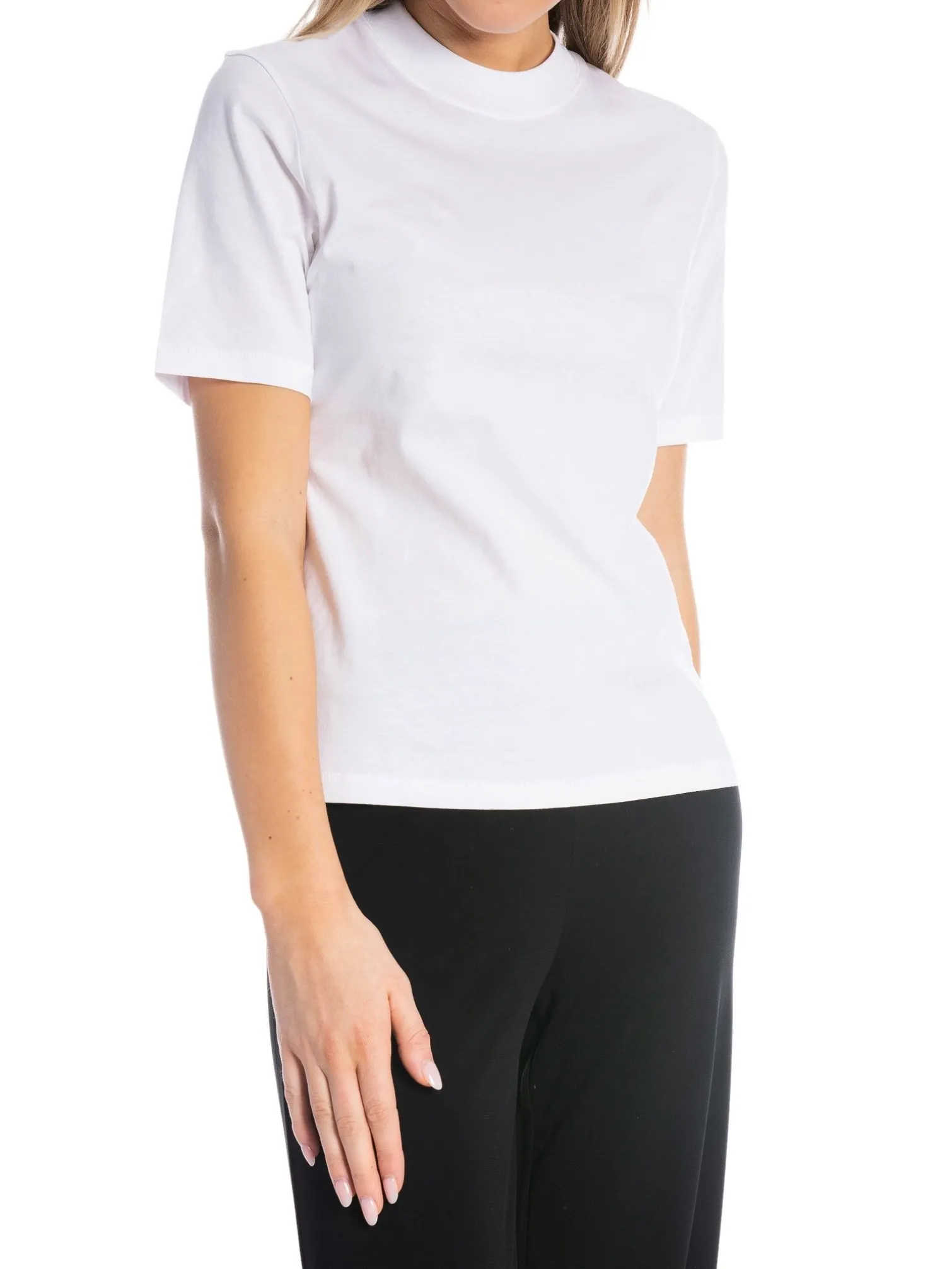 FILIPPA K TOP MOCK NECK WHITE