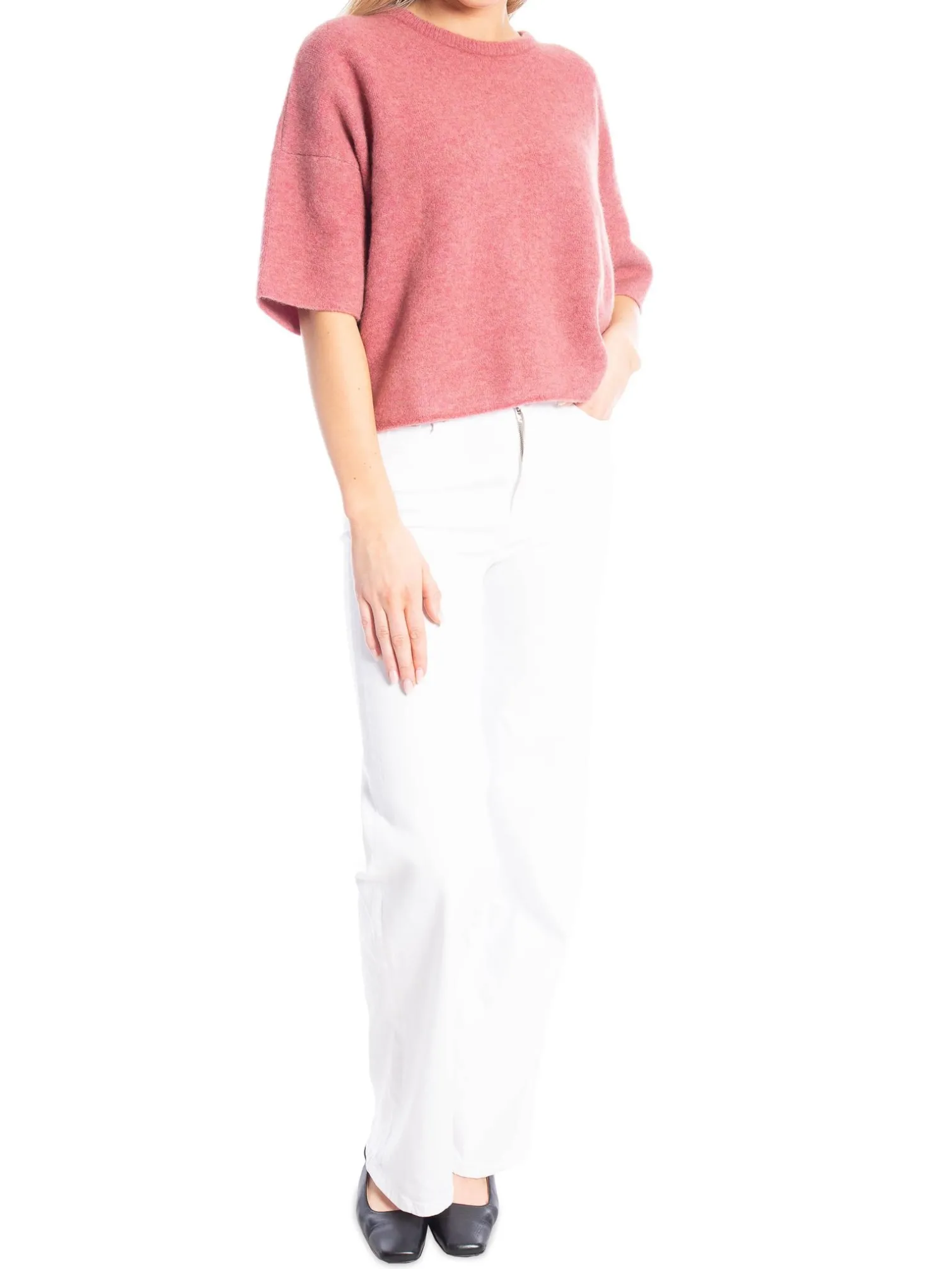 FILIPPA K TOP YAK LIGHT RASPBERRY