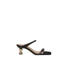 FLATTERED BALLERINA ALI LEATHER SNAKE BLACK