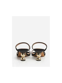 FLATTERED BALLERINA ALI LEATHER SNAKE BLACK