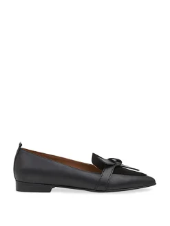 FLATTERED BALLERINA ALLY BLACK LEATHER/SUEDE