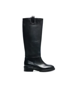 FLATTERED BOOTS FRANCES LEATHER BLACK