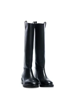 FLATTERED BOOTS FRANCES LEATHER BLACK