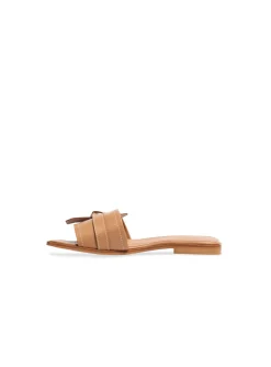 FLATTERED SANDAL MY COGNAC LEATHER