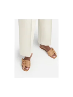 FLATTERED SANDAL MY COGNAC LEATHER