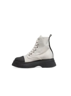 GANNI BOOTS CREEPERS EGRET