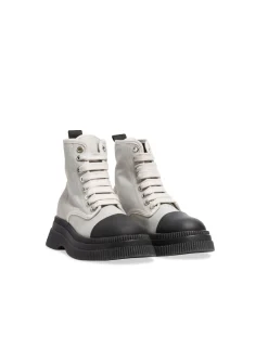 GANNI BOOTS CREEPERS EGRET