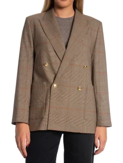GANT BLAZER REG CHECKED CLUB CUMIN BEIGE