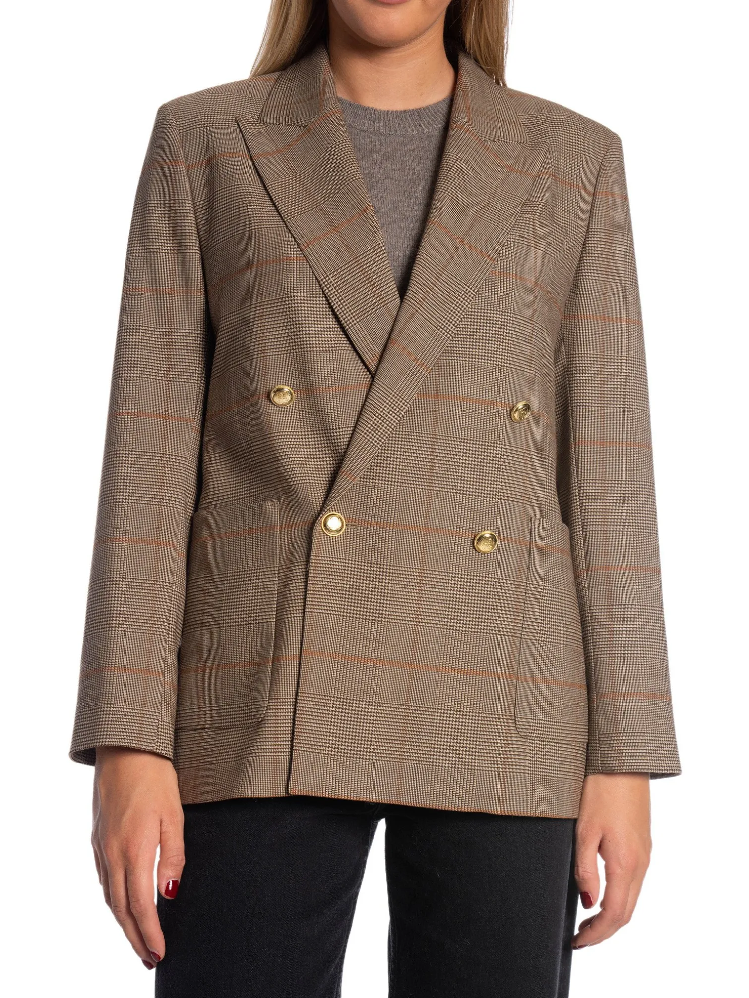 GANT BLAZER REG CHECKED CLUB CUMIN BEIGE