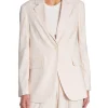 GANT BLAZER REG STRETCH LINEN PUTTY