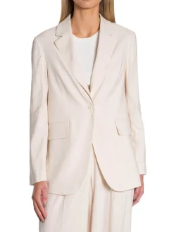 GANT BLAZER REG STRETCH LINEN PUTTY