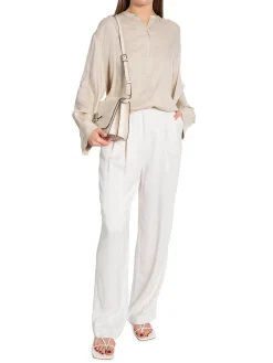 GANT BLOUSE D1. REL WIDE CUFF CONCRETE BEIGE