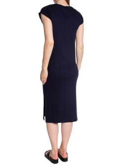 GANT DRESS DETAIL SLIT JERSEY EVENING BLUE