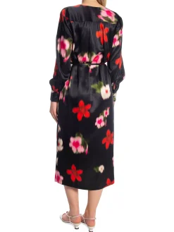 GANT DRESS RELAXED FLORAL PRINT SHIRT BLACK