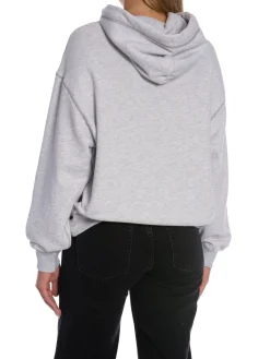 GANT HOODIE GRAPHIC PALE GREY MELANGE