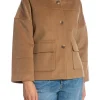 GANT JACKET CROPPED WOOL WARM KHAKI