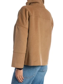 GANT JACKET CROPPED WOOL WARM KHAKI