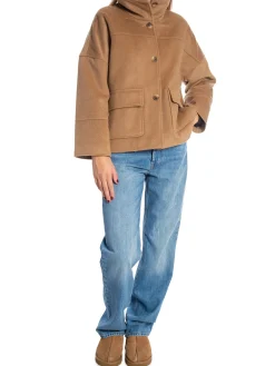 GANT JACKET CROPPED WOOL WARM KHAKI