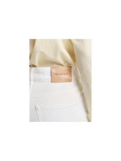GANT JEANS SLIM FLARE WHITE EGGSHELL
