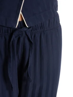 GANT PAJAMA SATIN STRIPE SET EVENING BLUE