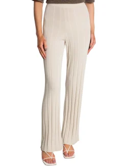 GANT PANTS RIB KNIT PUTTY