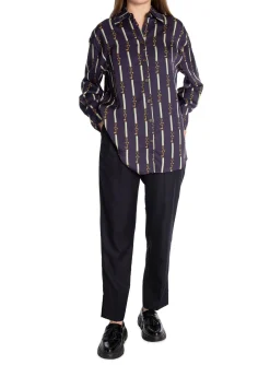 GANT PANTS TAPERED PULL ON EBONY BLACK