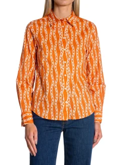 GANT SHIRT CHAIN PUMPKIN ORANGE