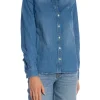 GANT SHIRT REG DENIM SHIRT SEMI LIGHT BLUE WORN IN