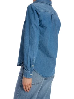 GANT SHIRT REG DENIM SHIRT SEMI LIGHT BLUE WORN IN