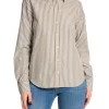 GANT SHIRT REG POPLIN STRIPED DRIED CLAY
