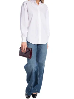 GANT SHIRT REL VOLUME SLEEVE POPLIN WHITE