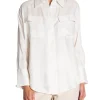 GANT SHIRT RELAXED FLAP POCKET EGGSHELL