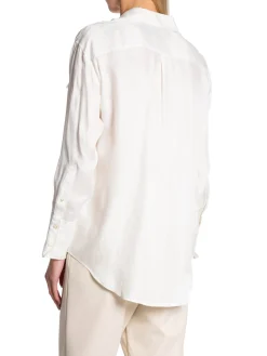 GANT SHIRT RELAXED FLAP POCKET EGGSHELL