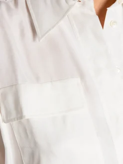 GANT SHIRT RELAXED FLAP POCKET EGGSHELL